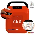 Produktbild: Defibrillator MedX5 HeartSave Y, manuelle Schockabgabe, Sprachausgabe DE/EN, LCD-Anzeige, IP55, mit HLW-Feedback-Sensor 665973