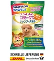 Produktbild: Tierpflege Reinigungstücher mit Kollagen & Plazenta für Hund & Katze – 25 Stk.