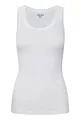 Produktbild: ICHI IHZOLA to Damen Top Kurzarm Shirt Basic rundhalstop mit aufgesetzten Kanten Slim Fit, Größe:L, Farbe:White (10100)