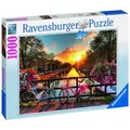 Produktbild: Ravensburger Puzzle Ravensburger Puzzle 1000 Teile Fahrräder in Amsterdam - Farbenfrohe..., Puzzleteile