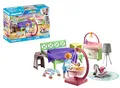Produktbild: PLAYMOBIL MyLife 71609 Schlafzimmer mit Babyspielecke, und Zwei Figuren, zu über 80 % aus recycelten und biobasierten Materialien, detailreiches Spielzeug für Kinder ab 4 Jahren