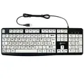 Produktbild: USB-A Kabelgebundene Tastatur für PC QWERTZ Layout Großschrift