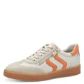 Produktbild: MARCO TOZZI Damen Sneaker flach mit Schnürsenkeln Freizeit, Beige (Cream Comb), 37 EU