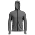Produktbild: Icebreaker - Merino 200 Realfleece Descender L/S Zip Hoodie - Fleecepullover Gr L grau