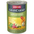 Produktbild: Animonda Gran Carno Superfoods mit Huhn Spinat Himbeeren und Kürbiskernen 400 g