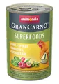 Produktbild: Animonda GranCarno Adult Superfoods Huhn & Spinat, Himbeeren, Kürbiskerne 400gx6