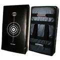 Produktbild: BAY 75 cm Crossbow riesen Schlagpolster, Schlagkissen, Pratze, Kickboxen Thaiboxen Muay Thai, schwarz mit Zielscheibenaufdruck