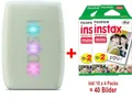 Produktbild: Fujifilm Instax Mini Link 3 sage green EX D Sofortbilddrucker inkl. 40 Bilder