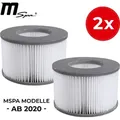Produktbild: Miweba MSpa Whirlpool Ersatz-Wasserfilter für aufblasbaren Whirlpool universal (2xWasserfilter ab Modell 2020)