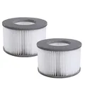 Produktbild: Miweba Original MSpa Whirlpool Ersatz Filter - Filterkartusche Doppelpack - Für aufblasbare Pools - Modelle ab 2020 - Comfort - Frame - Premium - Muse - Urban (2X Wasserfilter Modell ab 2020)
