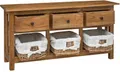 Produktbild: vidaXL Sideboard Massives Mahagoniholz 100x30x50 cm