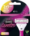 Produktbild: Wilkinson Sword Quattro for Women Rasierklingen für Damen Rasierer, 3 + 1 St
