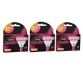 Produktbild: Wilkinson Quattro For Women Rasierklingen 3 x 3+1 Ersatzklingen Aloe Vera Set