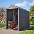 Produktbild: Gerätehaus Garagenzelt Carport Folienzelt Gartenschuppen Fahrradgarage Lagerzelt Aufbewahrungsgarage Auto Motorrad Schutz Unterstand 100x187x160cm