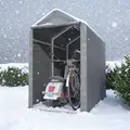 Produktbild: Gartenhaus Fahrradgarage Zeltgarage Motorrad Fahrradzelt Lagerzelt Grau