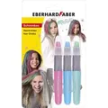 Produktbild: Eberhard Faber 579205 - Kreide De Kinderhaar, 3 Metallicfarben, Mit Kamm, Leicht Dewaschbar