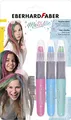 Produktbild: Eberhard Faber 579205 - Haarkreide für Kinder, 3 Metallic Farben, mit Haarkamm, leicht abwaschbar