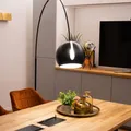 Produktbild: s.luce Ball Design-Bogenlampe mit Marmorfuß modern