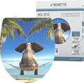 Produktbild: Schütte WC-Sitz Happy Elephant, Duroplast, mit Absenkautomatik und Schnellverschluss, High Gloss