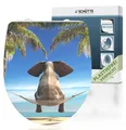 Produktbild: SCHÜTTE Duroplast HG WC Sitz HAPPY ELEPHANT, Toilettendeckel mit Absenkautomatik und Schnellverschluss