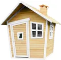 Produktbild: AXI Spielhaus Alice aus  Holz | Outdoor Kinderspielhaus für den Garten in Braun & Weiß | Gartenhaus für Kinder mit Fenstern