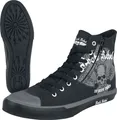 Produktbild: Rock Rebel by EMP Uni schwarze Sneaker mit Totenkopf-Print EU38