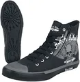 Produktbild: Rock Rebel by EMP Unisex Schwarze Sneaker mit Totenkopf-Print EU38
