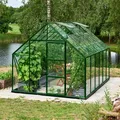 Produktbild: Halls Gewächshaus Universal 128, 9,9 m² Fläche, 257 x 384 x 230 cm, Glas