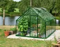 Produktbild: Halls Gewächshaus Universal 9,9 m² Alu/ Grün  mit 3 mm Blankglas