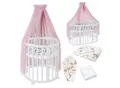Produktbild: Waldin Babybett OWAL Kinderbett 7in1 mit Matratze, mitwachsendes Kinder-Bett