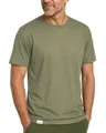 Produktbild: Alpenwert® Merino Shirt Herren [Made IN Portugal] perfektes Wandershirt Wander Tshirt aus Merinowolle Tshirt für Sport, Outdoor, Funktionsshirt (DE/NL/SE/PL, M, Regular, Regular, Grün)