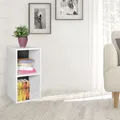 Produktbild: FineBuy Standregal Weiß/Schwarz Regal 30x60x30 cm Modern Holzregal Nischenregal