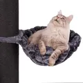 Produktbild: HAPPYPET Universal XXL Liegemulde für Kratzbaum Ø 45 cm - Schlafmulde für große Katzen, Maine Coon, Stabil bis 20 kg Traglast, Katzenmulde, Anthrazit