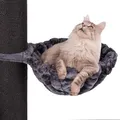 Produktbild: HAPPYPET Universal XXL Liegemulde für Kratzbaum Ø 45 cm - Schlafmulde für große Katzen, Maine Coon, Stabil bis 20 kg Traglast, Hängematte, Katzenliege, Katzenmulde, Anthrazit