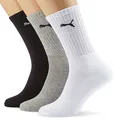 Produktbild: PUMA Herren Crew Socken, Weiß / Grau / Schwarz, 49 EU