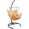 Produktbild: Amanka - Xl Hängesessel Relaxsessel 155x125cm In Sand Mit 210cm Gestell
