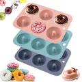 Produktbild: DQZSY 3 Stück Donut-Backform, Donut-Form mit 6 Mulden, antihaftbeschichtet, lebensmittelecht, BPA-frei, spülmaschinenfest, ofenfest