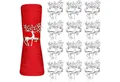 Produktbild: LuxusKollektion Baumbehang Weihnachten Rentier Serviettenringe 12 Stück 6CM Silber