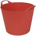 Produktbild: Multikorb Eimer flexibel Futtertrog Transporttrog Plastikkorb 25 Liter rot