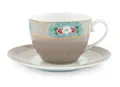 Produktbild: Pip Studio Cappuccino Tasse & Untertasse Blushing Birds | kh