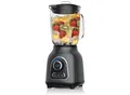 Produktbild: Arendo Standmixer, 1,75L Glasbehälter Edelstahl, 1400W, Glas Smoothie Maker / Mixer Ice Crush Funktion Milchshaker, Grau/Schwarz