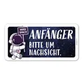Produktbild: Auto-Magnet-Schild Anfänger Astronaut I 20 x 10 cm I kfz771