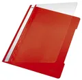 Produktbild: LEITZ Hefter 4191 Schnellhefter - A4, langes Beschriftungsfeld, PP-Folie, rot