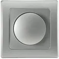 Produktbild: ChiliTec 21660 DELPHI Dimmer für LED Lampen 250V~/ 3-60W, inkl. Rahmen, UP, silber