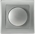 Produktbild: ChiliTec DELPHI Dimmer für LED Lampen 250V~/ 3-60W, inkl. Rahmen, UP, silber