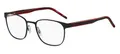 Produktbild: HUGO Rechteckig Metall Brillen in Black Red für Herren, Brille mit Sehstärke, optional mit Sonnenbrillen tönung oder Blaulichtfilter (Modell HG 1246)