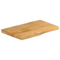 Produktbild: Tischplatte Mit Baumkante 60x40x2,5 Cm Massivholz Mango