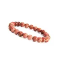 Produktbild: GD GOOD.designs Chakra Perlenarmband aus 8 mm Meeressediment Jaspis Natursteinen (rot) rotfarben Chakraarmband Frauenarmand Herrenarmband rotesarmband armbandrot Yogaarmband