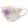Produktbild: Villeroy & Boch Frühstückstasse Mariefleur Basic, Mehrfarbig, Weiß, Keramik, Blume, 390 ml, Kaffee & Tee, Tassen, Jumbotassen