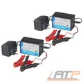 Produktbild: 2x PROPLUS BATTERIETRAINER 12V 10 - 250 Ah LADEGERÄT AUTO PKW MOTORRAD WOHNMOBIL